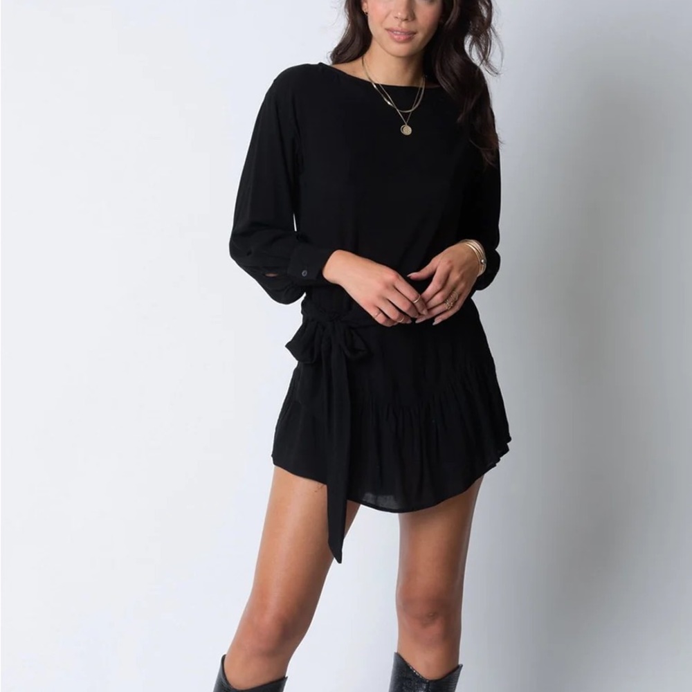 FINAL PRICE Stillwater Don’t Look Back Mini Dress black size small long sleeve